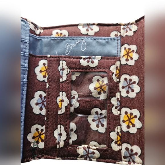 Vera Bradley Slate Blooms Trifold Wallet - Picture 5 of 5